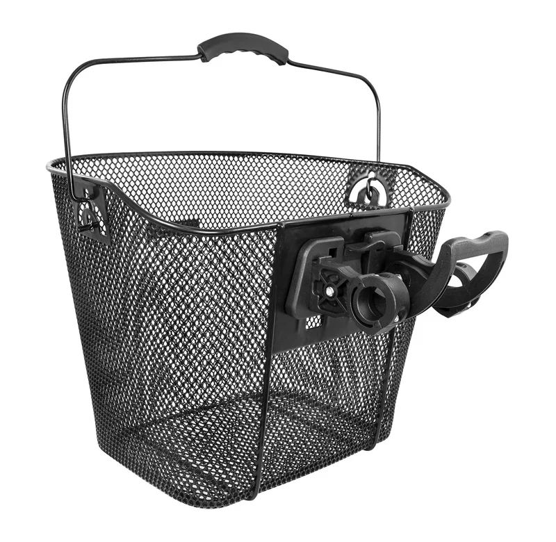 Cos fata din plasa Force Klick 25.4mm prindere pe ghidon negru